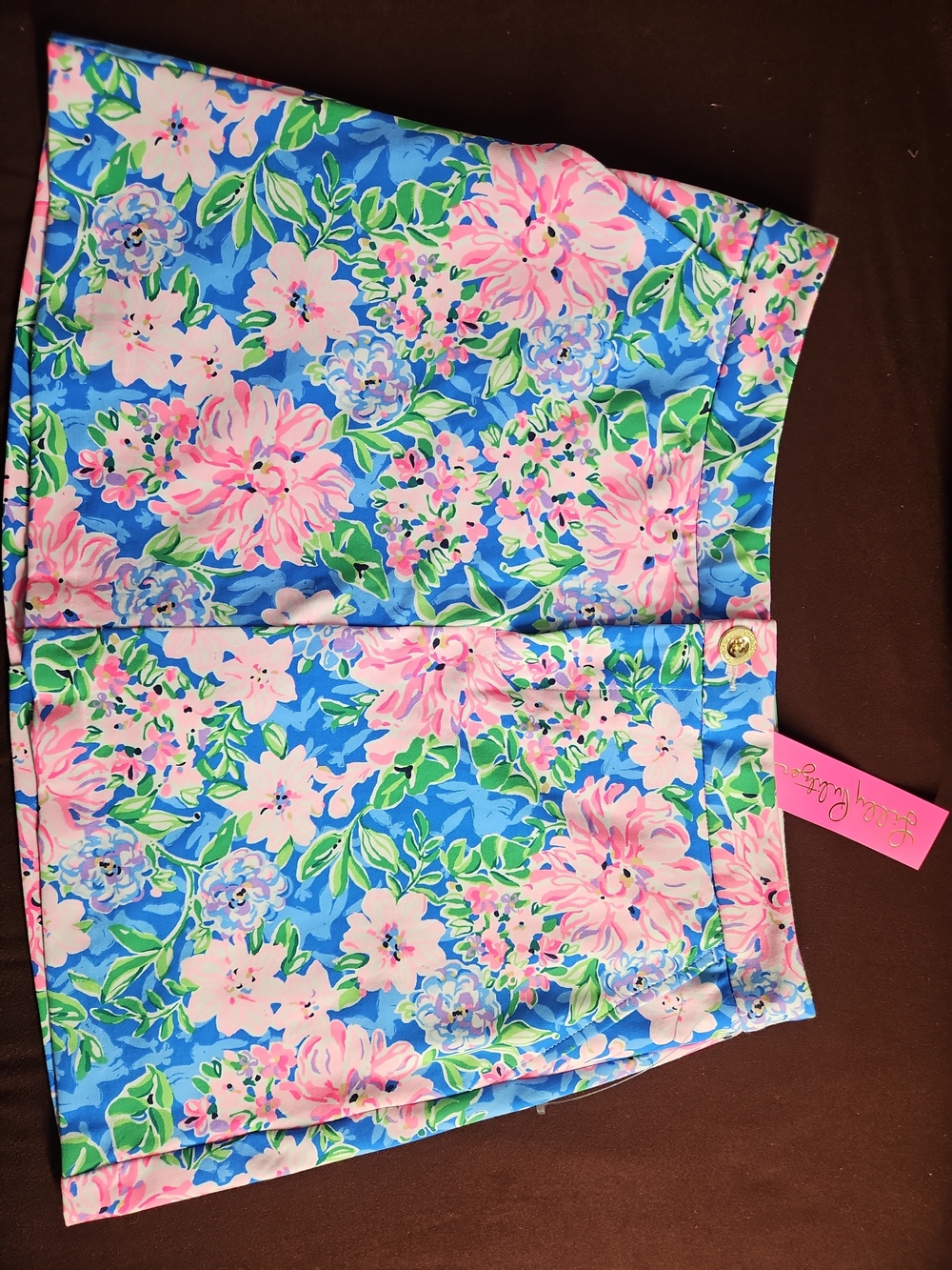 Lilly Pulitzer Girls' Pink Floral Print Skort - Blue/Pink Size 6